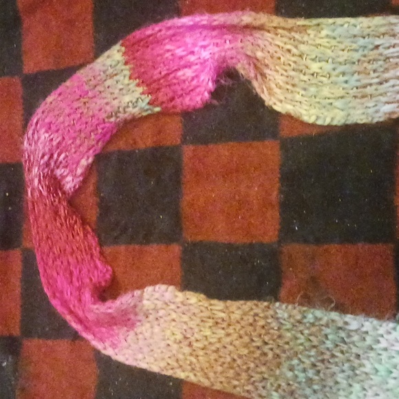 Multi colour wool scarf - Picture 5 of 6